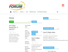 Tablet Screenshot of africantechnologyforum.org